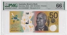 Australia 50 Dollars 2018 Polymer P65ax GEM Uncirculated 66