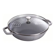 Staub Cast Iron 12-inch, Perfect Pan, Graphite Grey