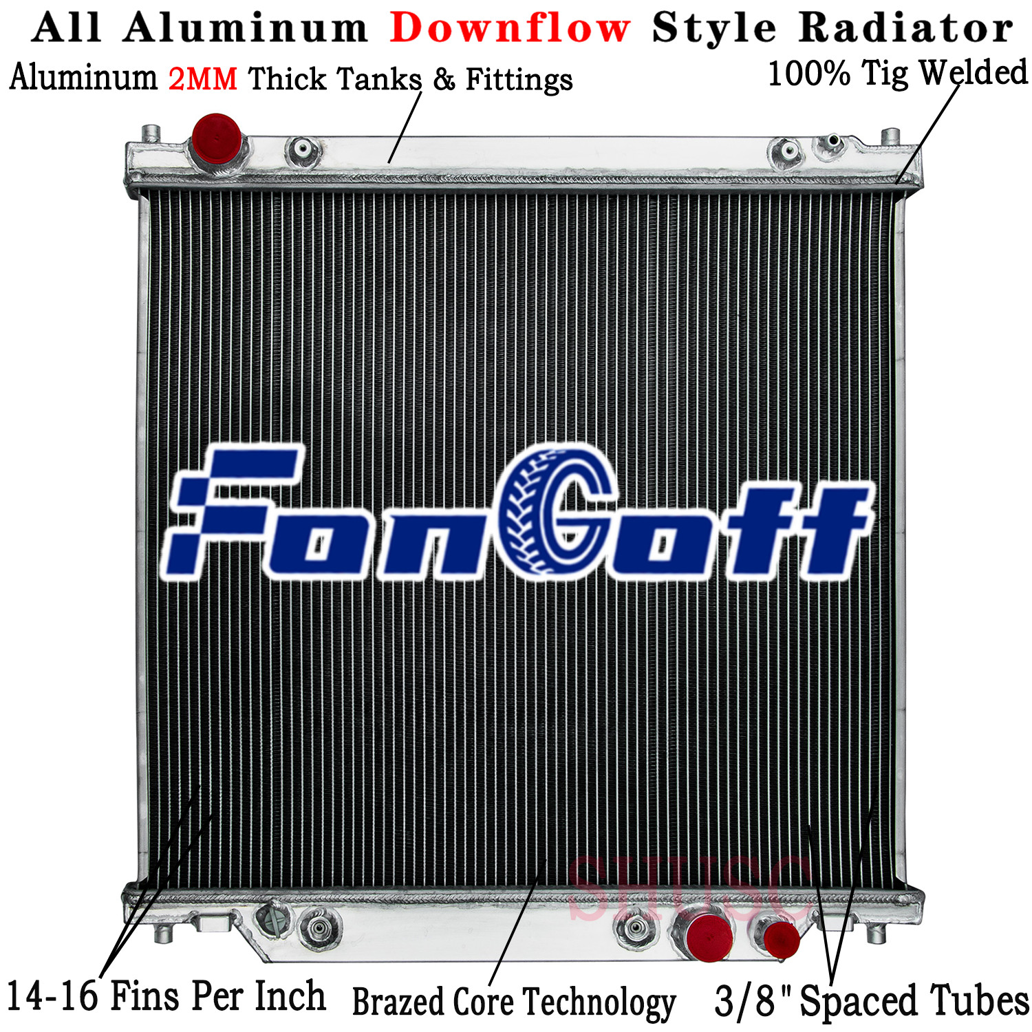 3 Row Radiator For 1999-05 Ford F250 F350 F450 Super Duty 6.8L 7.3L V8 V10