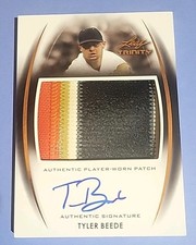 2014 Leaf Trinity PA-TB1 Tyler  Beede Autograph Jumbo Patch