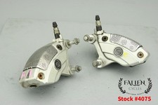 2013 Harley Electra Glide Cvo Brembo Front Brake Caliper Set Silver 4075