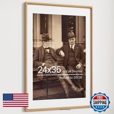 Heimlove 24x36 Natural Oak Picture Frame with Mat 24X36-OAKW