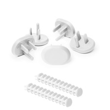 Ubbi Outlet Covers for Child Safety, Plug Protectors, Baby One Size, White