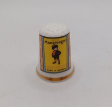 Wee Macgreegor Safty Matches Thimble Advertising Collectable Mini Curio Cabinet