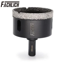 68mm Diamond Drill Bits Hex Shank Vacuum Brazed Drilling Tile Ceramic Marble