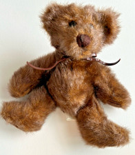 First And Main Minky Brown Teddy Bear Plush With Corduroy Feet
