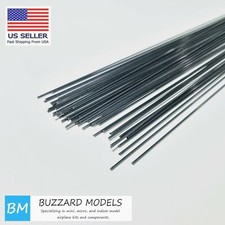 Pultruded Carbon Fiber Rod Round 1.2mm x 1000mm 0.047" 1ea.