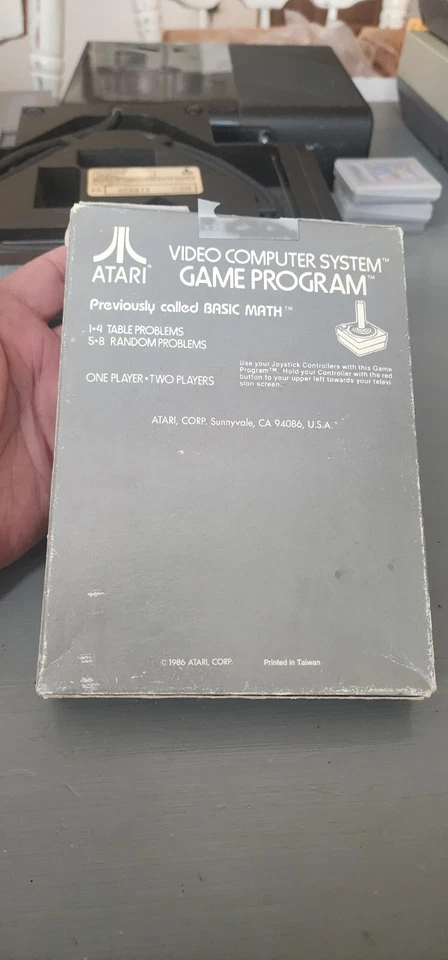 Atari 2600 FUN WITH NUMBERS RARE VINTAGE VIDEO GAME (1986) Sealed Gray Box CIB - Image 3 of 4