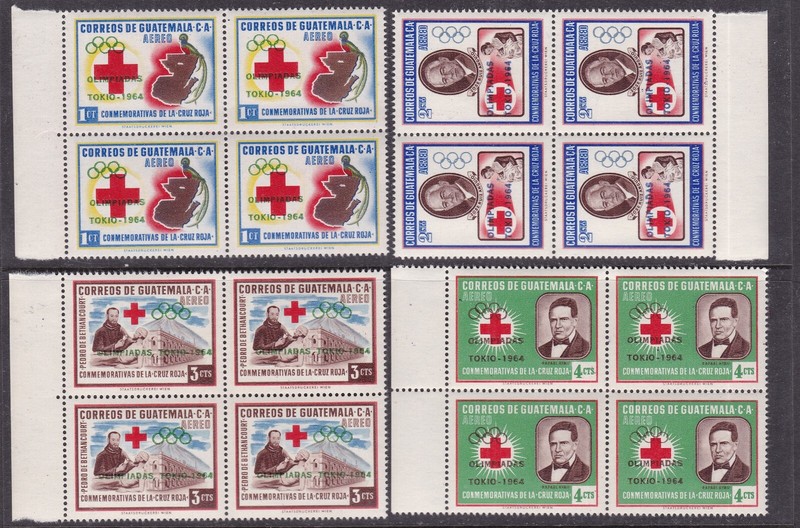 GUATEMALA^^^^^#C283-286  x4MNH  SETS  BLOCKS( TOKYO OLYMPICS)@ dco4110guat110