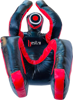 Vinyl Grappling Dummy Unfilled   MMA Wrestling BJJ  Judo Training Dummy Red