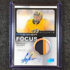 2023-24 Premier NHL YAROSLAV ASKAROV Focus Rookie Patch Auto 74/175