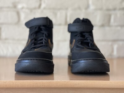 Nike Air Force 1 Boot Men Sz 8.5 / Women Sz 10 Black/Black-Wheat DO6702-001 New Nike Air Force 1 Boot Men Sz 8.5 / Women Sz 10 Black/Black  main image 2