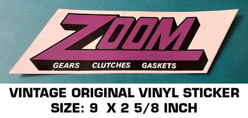 ZOOM GEARS CLUTCHES GASKETS VINTAGE VINYL STICKER DECAL - NHRA - DRAG ...