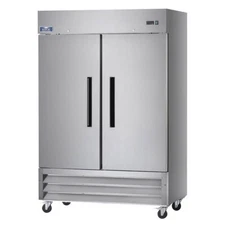 Arctic Air AR49 54" Two Section Reach-In Refrigerator w/ 2 Solid Door, Bottom...