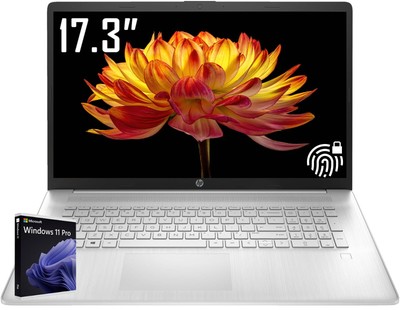 HP 17 Laptop 17.3 FHD IPS Display AMD Ryzen 5 5500U 32GB RAM 2TB SSD Win11 Pro