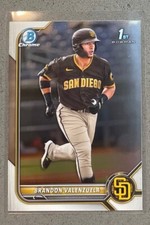 2022 Bowman Chrome 1st Prospects Baseball #BCP-28 Brandon Valenzuela Base Padres
