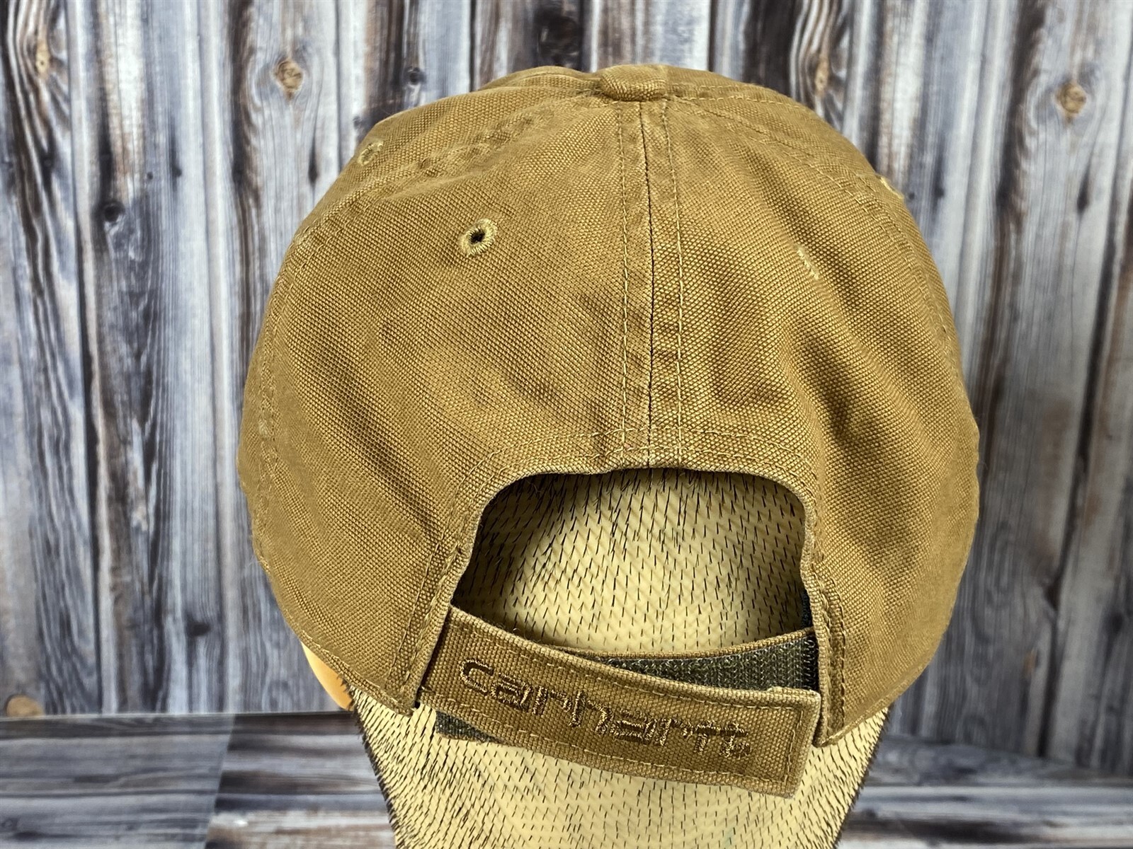 Carhartt Leather Patch Adjustable Brown Trucker H… - image 4