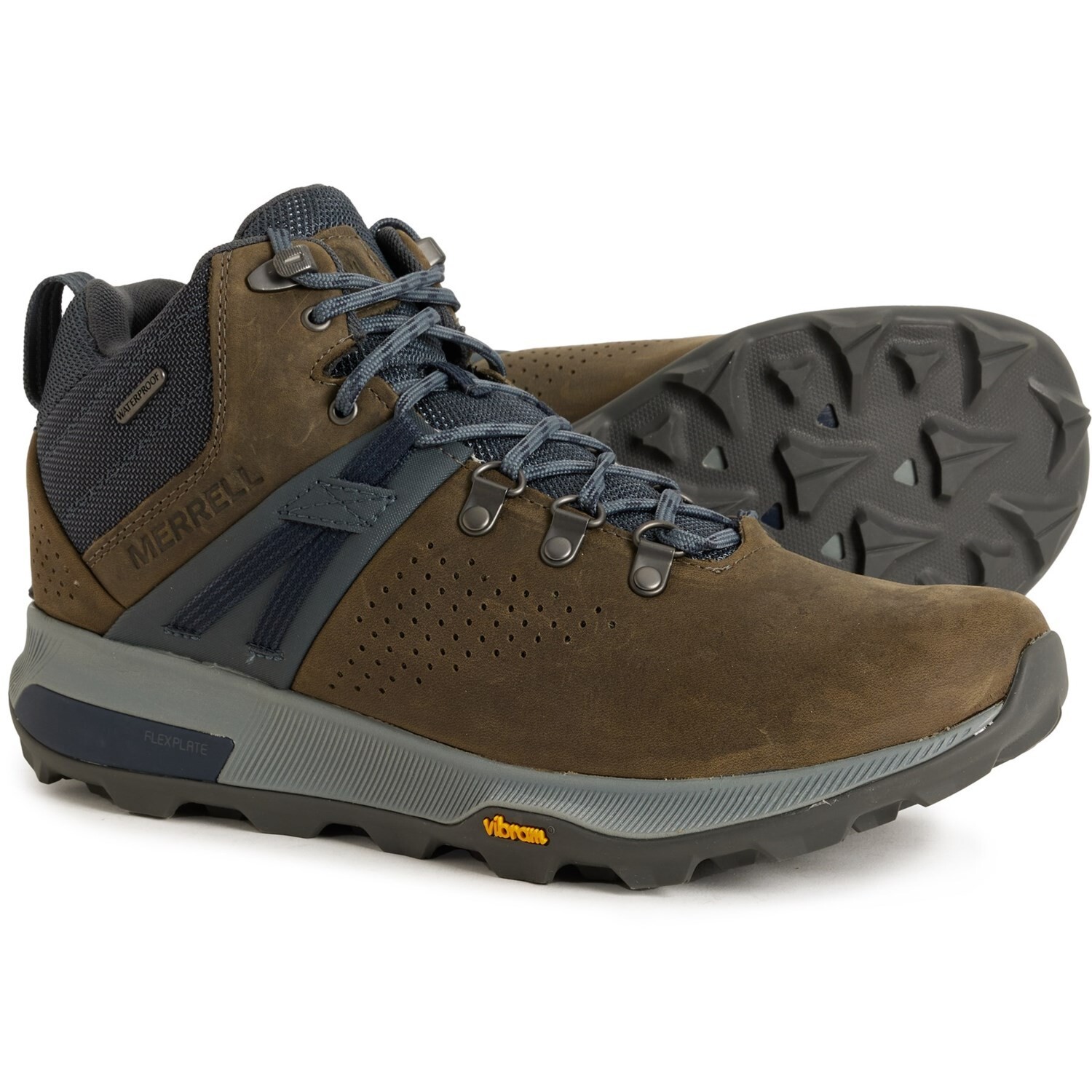 Merrell Zion Peak Mid scarponi da trekking impermeabili da uomo (scegli una taglia) nuovi con scatola