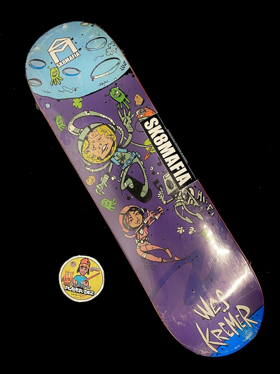 RARE Fun Series Wes Kremer Sk8mafia Skateboard Deck Pro Model Go