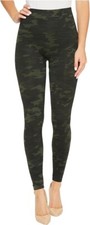 SPANX Look At Me Now Green Camo Leggings Size Medium.