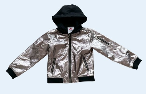 APPAMAN Lower East Side Kids Youth Metallic Hoodie Jacket Sz 7 - Picture 2 of 6