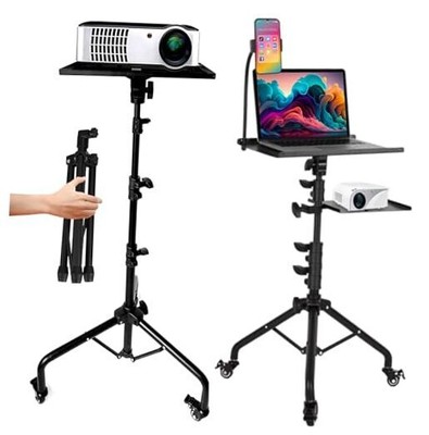 Laptop & Projector Tripod Stand Adjustable Height 26 to 51  Wheely Portable 