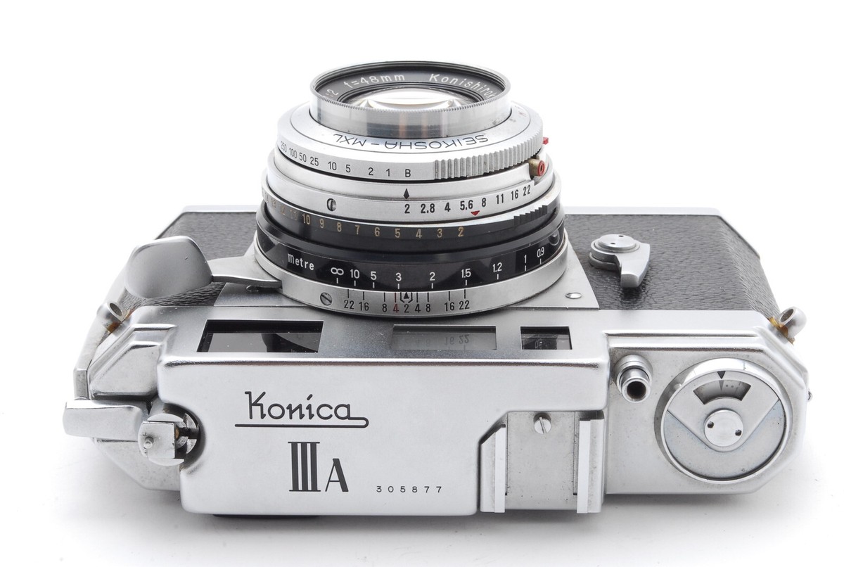 Exc Konica III A IIIA Rangefinder Film Camera Hexanon 48mm f2 From