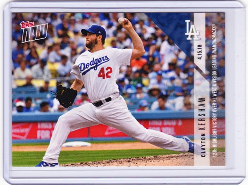 2018 Topps Now 83 Clayton Kershaw