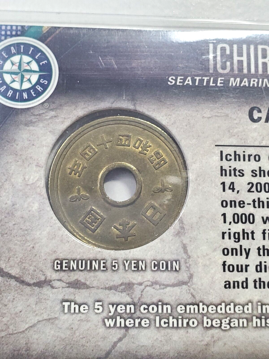 Ichiro Suzuki 2016 Topps Factory Set Genuine Five Yen Coin Ichiro Suzuki 2016 Topps Factory Set Genuine Five Yen Coin