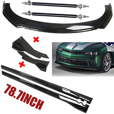 For Chevy Camaro Lt Ss Front Rear Bumper Lip Splitter Spoiler Kit Side Skirts