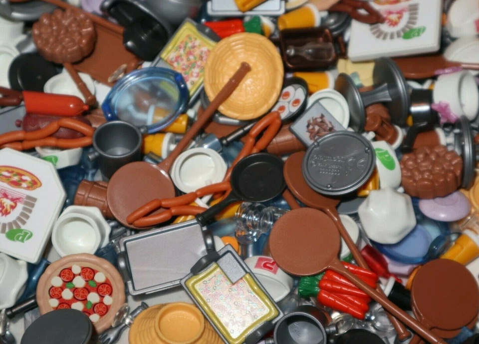 Playmobil Lot 5 Accessoire Cuisine Restaurant Vaisselle Modèle au Choix