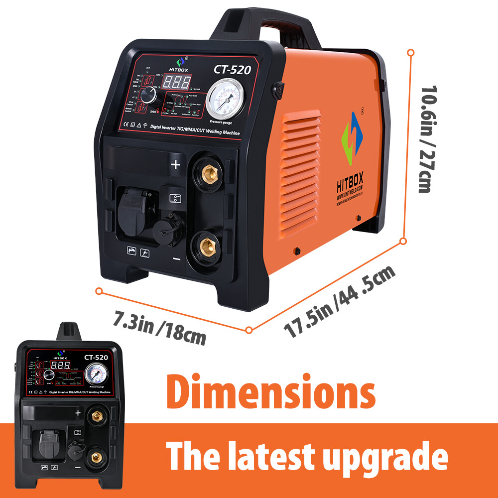 3 in 1 Plasma Cutter CT520 50A /200A Tig ARC MMA Welder 220V Welding