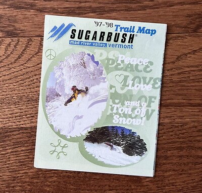Vintage 1997-1998 Sugarbush Ski Mountain Trail Map