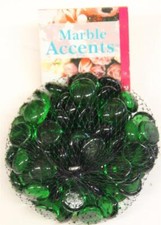 Shimmering Green or White Marble Accent Stones Pack of 2 