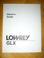 Genuine LOWREY Organ Owner's Manual Genie GLX