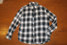 L ❤️ CHAPS KOHLS ❤️ OFFICE SHIRT ❤️ PLAID SOFT DRESS BUTTON DOWN 100% COTTON