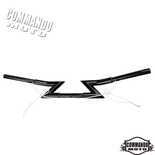 Drag Handlebar 1" Z Bar For Harley Sportster XL883 XL1200 Softail Dyna Chopper - Picture 4 of 7