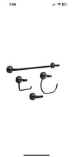 Franklin Brass Voisin 4-Piece -bath Accessory Set Matte Black bathroom Accessory