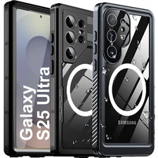 For Samsung Galaxy S25 Ultra Case Waterproof Shockproof Heavy Duty MagSafe Cover