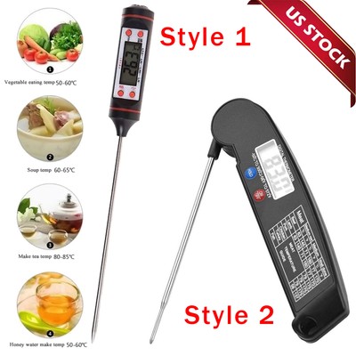 Instant Read Digital Meat Thermometer BBQ Grill Smoker For Kitchen Food Cooking