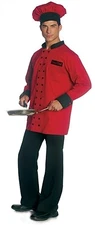 Seven Til' Midnight Costume Head Chef 10216 Red/Black Large
