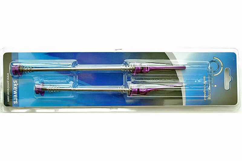 OMNI Racer WORLDS LIGHTEST RaceLite Titanium Alloy Road Wheel Skewers 46g PURPLE - Image 4 of 4
