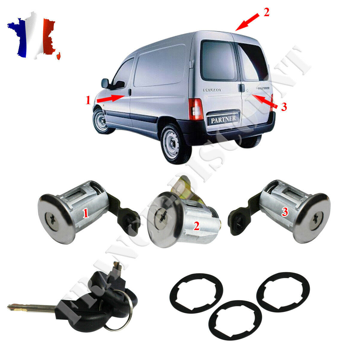 Poignée De Porte Pour Berlingo, Saxo, ZX, Partner Et 106 Phase 2 (à