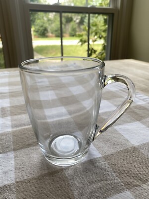 Bormioli Rocco Tempered Glass Coffee Mugs 11.5 Oz. Set/6 Made In Italy NIB
