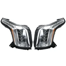 Pair LED Headlights Lamps For Cadillac Escalade 2015-2020 84216044 84580183