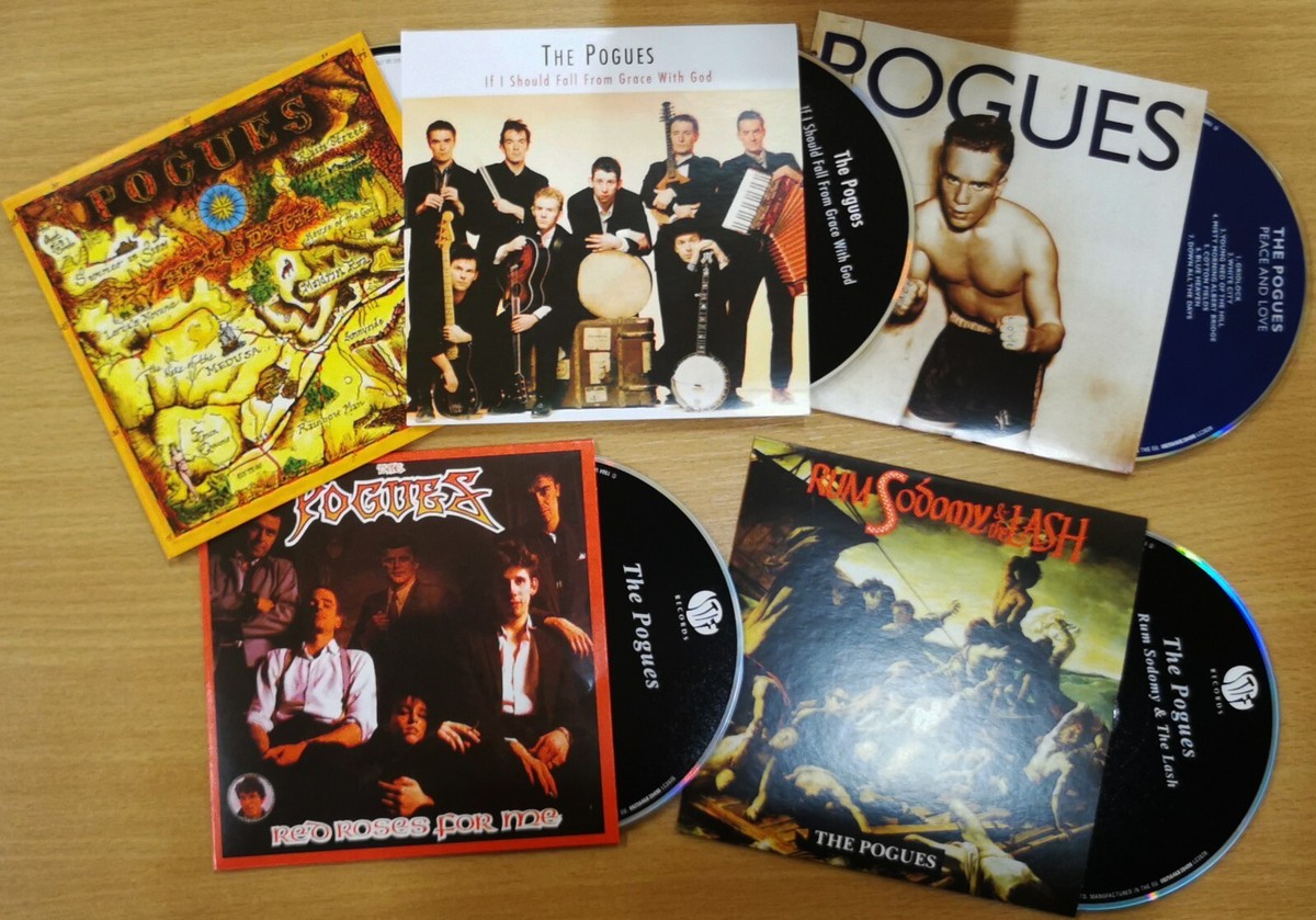 The POGUES CD x 5 Album Box Red Roses / Rum Sodomy & The Lash If I