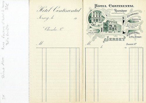 Jersey - St Hélier - Belle Entête Rare Hotel Continental Restaurant Début 1900 - 第 1/1 張圖片