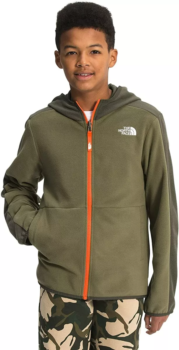 The North Face Kids Lightweight Full Zip Hoodie Jacket Olive Green XS | eBay