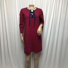 Michael Kors Dress Womens Size Small Red Blue Stripe Short Nautical Casual Comfy