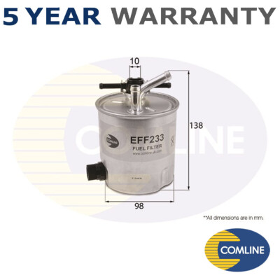 Comline Fuel Filter Fits Nissan X-Trail 2005-2013 Cabstar 2006-2013
